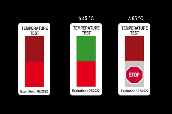 étiquette thermo-réactive